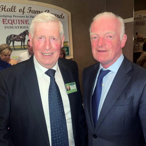 Pat Lynch & Willie Mullins at the 2024 Hall of Fame Awards